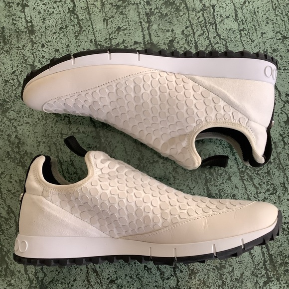 JIMMY CHOO stretch-suede slip-on Fashion sneakers of women. - Picture 6 of 13